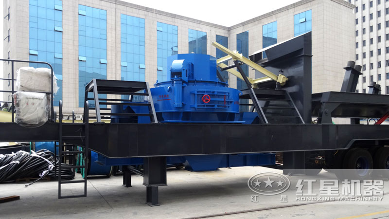 車載移動制砂機廠區(qū)實拍